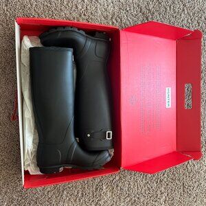 Hunter Original Tall Rain Boots – Black – Women’s Size 6 – New